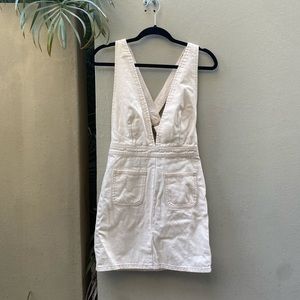Denim cream short dress